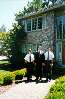 Me and my two brothers outside our house before my farewell