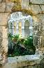 Archway and flowers, France