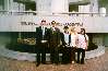 Myself, Elder Lima, Sandra Roldn, Samantha Ramrez de Len, and Juani Huaman outside the Buenos Aires Temple