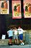 Zach, my dad, and me outside the coliseum of Arles, France