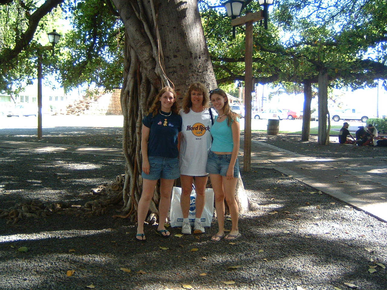 Me, Mom, and Becky in Hawaii 2003