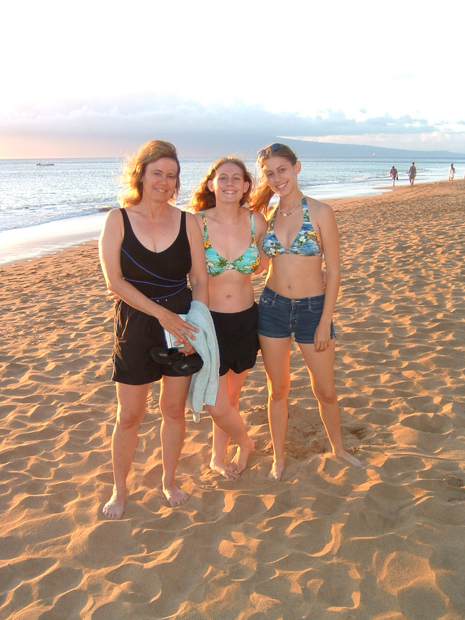 Mom, Me, and Becky in Hawaii 2003